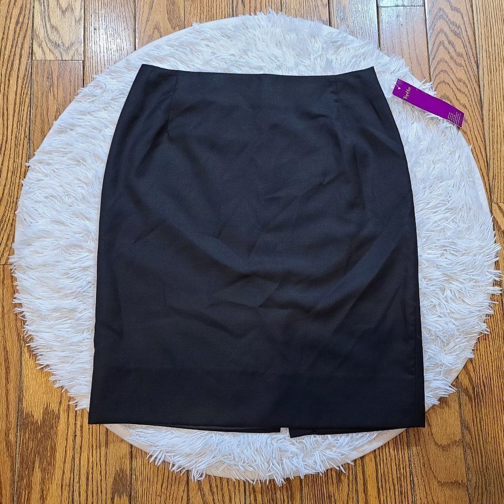 NWT Top Hat Women's Black Wool Pencil Skirt